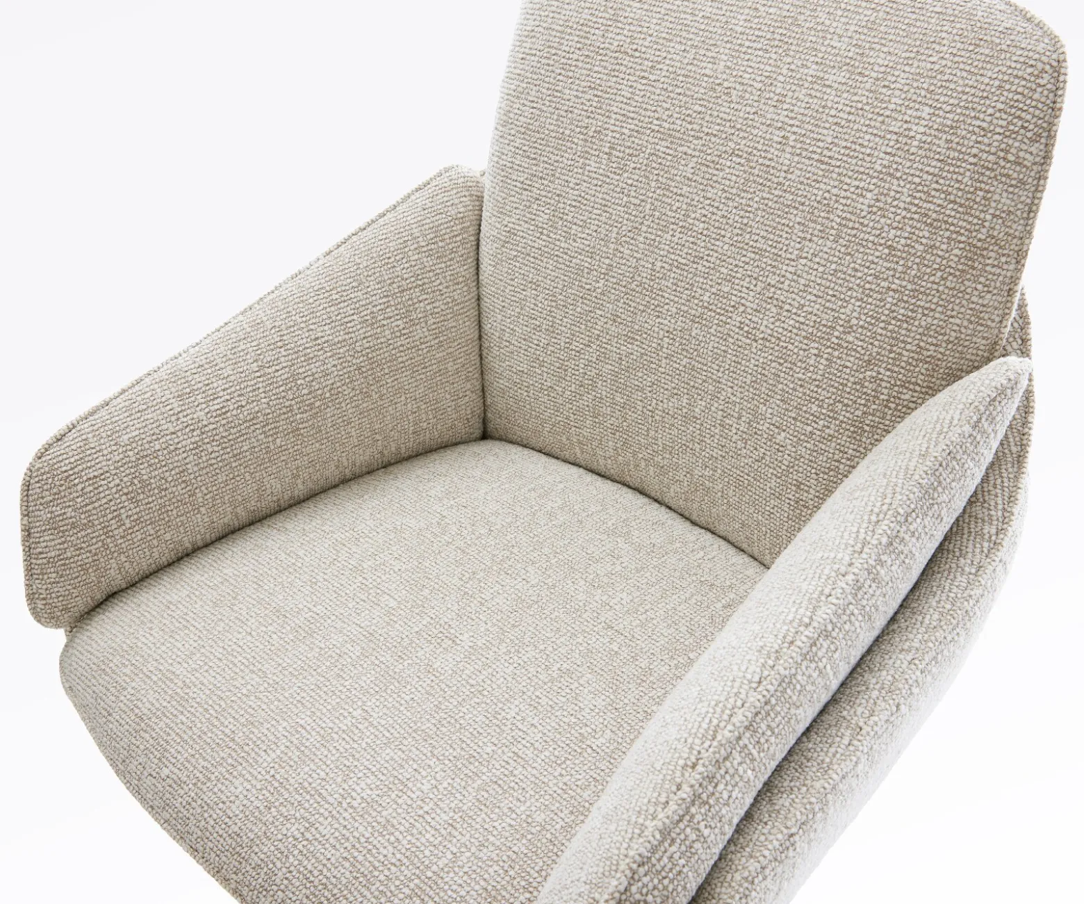 BarstuhlLuan-Flex Webstoff Soft Beige Kufengestell Edelstahl Silberfarben Sofort versandfertig