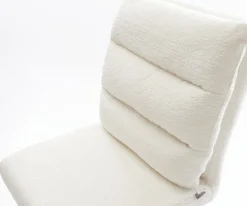 BarstuhlPela-Flex Bouclé Soft Beige Drehfuß höhenverstellbar Metall Schwarz Sofort versandfertig