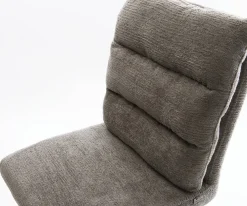 BarstuhlPela-Flex Bouclé Soft Schlamm Kufengestell Edelstahl Silberfarben Sofort versandfertig