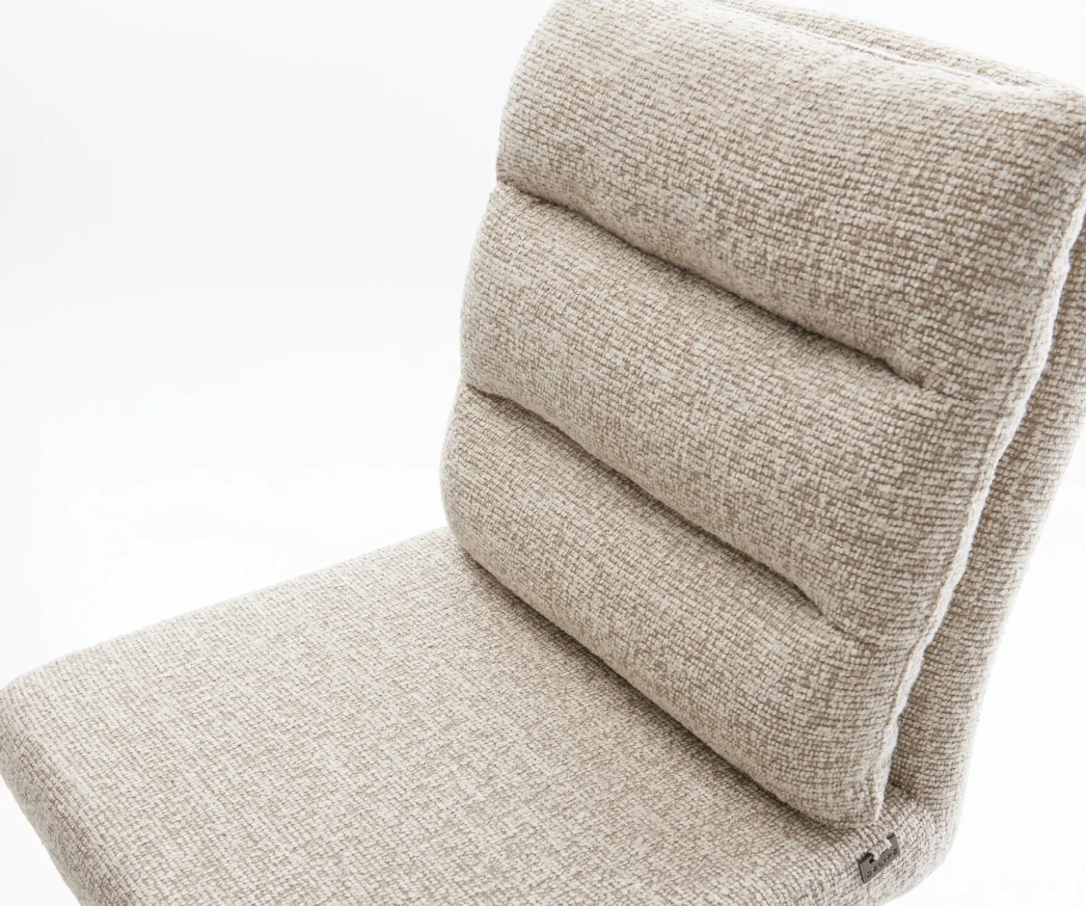 BarstuhlPela-Flex Webstoff Soft Beige Drehfuß höhenverstellbar Metall Weiß Sofort versandfertig