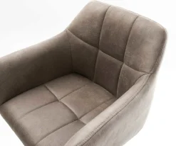 BarstuhlYulo-Flex Vintage Taupe Kufengestell Edelstahl Sofort versandfertig
