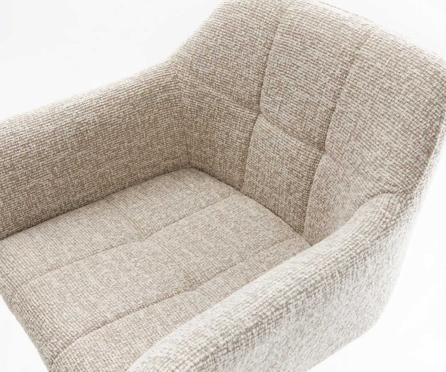 BarstuhlYulo-Flex Webstoff Soft Beige Freischwinger Flach Metall Schwarz Sofort versandfertig