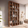 BücherregalLive-Edge 240x120 cm Akazie Natur Massivholz Sofort versandfertig