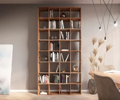 BücherregalLive-Edge 240x120 cm Akazie Natur Massivholz Sofort versandfertig