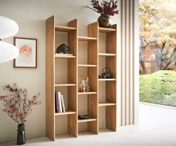 BücherregalTizi 110x175 cm Akazie Natur Versandfertig ca. 09.10.26