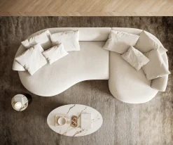 Big-SofaEdina 330x170 cm Bouclé Soft Beige Sofort versandfertig