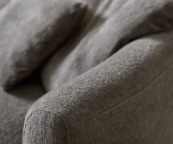Big-SofaEdina 330x170 cm Bouclé Soft Schlamm Sofort versandfertig