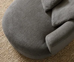 Big-SofaEdina 330x170 cm Bouclé Soft Schlamm Sofort versandfertig