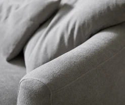Big-SofaEdina 330x170 cm Strukturstoff Soft Grau Sofort versandfertig