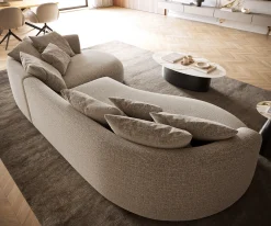 Big-SofaEdina 330x170 cm Webstoff Soft Beige Versandfertig ca. 25.09.26