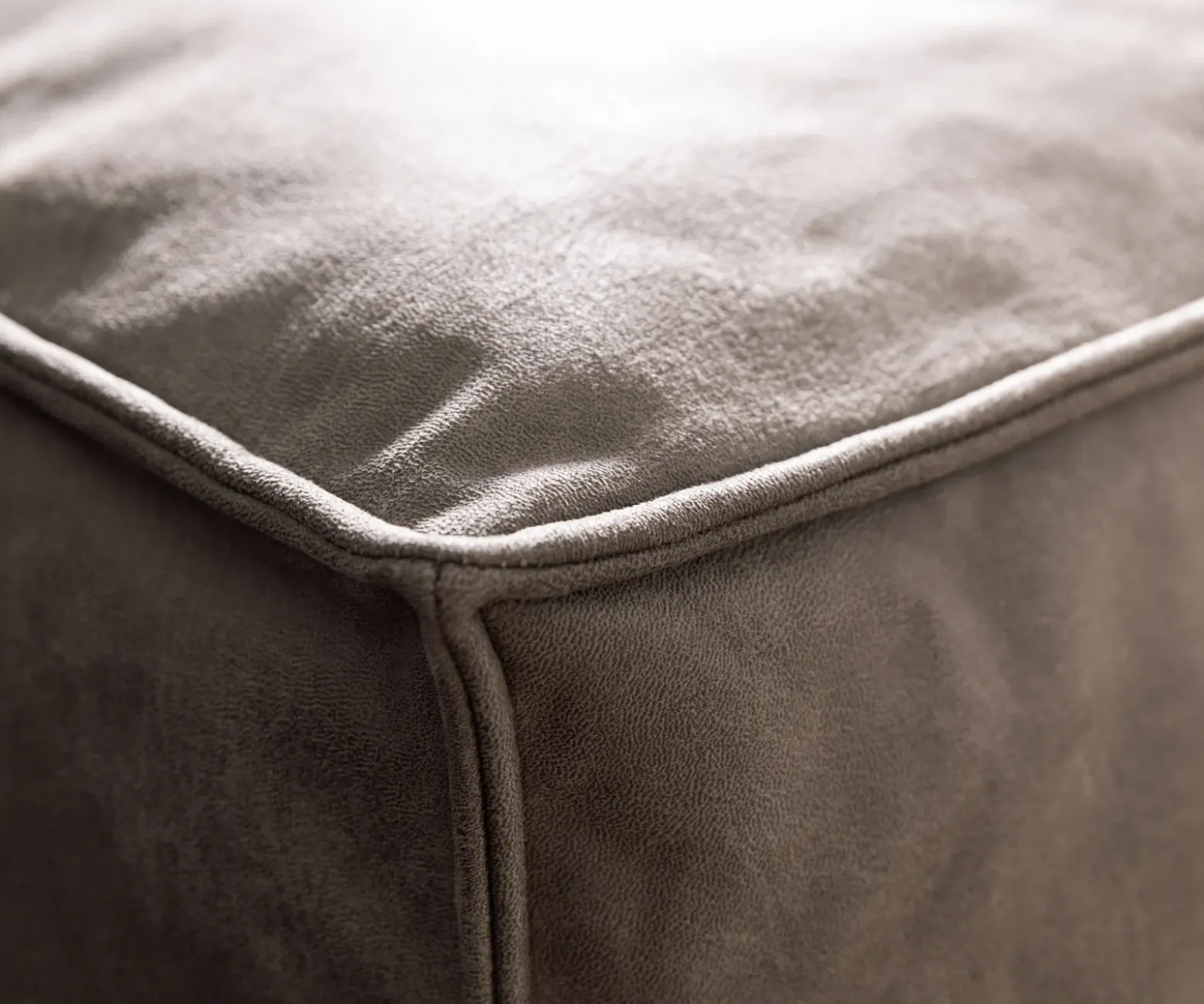 Big-SofaFreestyle Cozy 280x110 cm Mikrofaser Taupe Vintage Versandfertig ca. 07.11.26