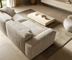 Big-SofaFreestyle Cozy 280x110 cm Webstoff Soft Beige Versandfertig ca. 16.10.26