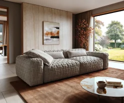Big-SofaFreestyle Icon 280x110 cm Strukturstoff Soft Grau Versandfertig ca. 07.11.26