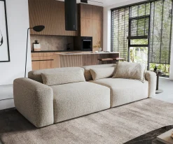 Big-SofaFreestyle Pure 280x110 cm Webstoff Soft Beige Versandfertig ca. 16.10.26