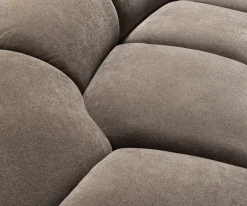 Big-SofaLunna 360x175 cm Strukturstoff Soft Taupe 2 Kissen Versandfertig ca. 12.11.26