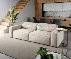 Big-SofaSirpio 230x95 cm Cord Beige Sofort versandfertig
