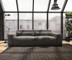Big-SofaSirpio 230x95 cm Mikrofaser Khakibraun Sofort versandfertig