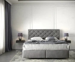 BoxspringbettDream-Great 160x200 cm Mikrofaser Taupe mit Matratze und Topper Sofort versandfertig