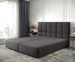 BoxspringgestellDream-Fine 180x200 cm Mikrofaser Schwarz Sofort versandfertig