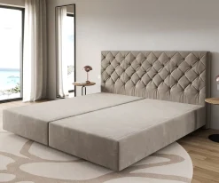 BoxspringgestellDream-Great Mikrofaser Beige 200x200 cm Sofort versandfertig