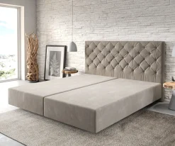 BoxspringgestellDream-Great 180x200 cm Mikrofaser Beige Sofort versandfertig
