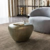 CouchtischCaramia 55x45 cm Metallic Gold Sofort versandfertig