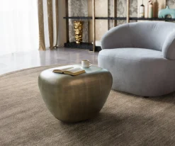 CouchtischCaramia 55x45 cm Metallic Gold Sofort versandfertig