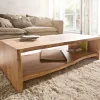 CouchtischLive-Edge 130x60 cm Akazie Natur Baumkante Sofort versandfertig