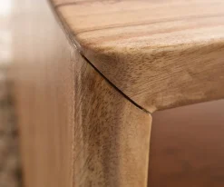 CouchtischLive-Edge 130x60 cm Akazie Natur Baumkante Sofort versandfertig