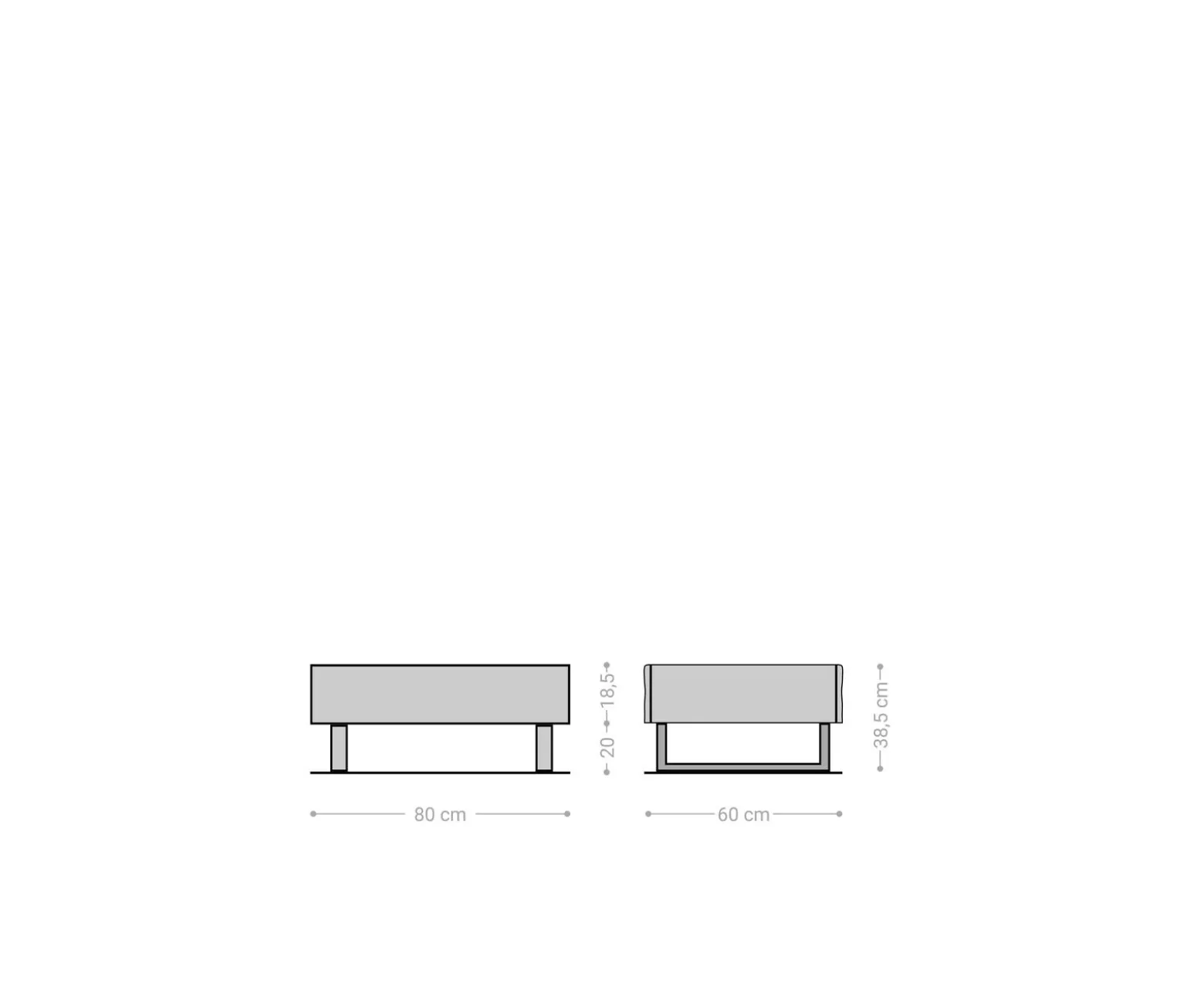 CouchtischNew Live-Edge Live-Edge 80x60 cm Akazie Natur 2 Schubladen Kufe Edelstahl gebürstet Sofort versandfertig