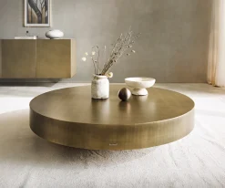 CouchtischRyo 120x30 cm Metallic Gold Sofort versandfertig