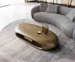 CouchtischSinor 140x65 cm Metallic Gold Versandfertig ca. 25.09.26