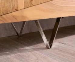 Designer-LowboardWyatt 175 cm Akazie Natur 2 Türen 1 Klappe Sofort versandfertig