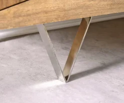 Designer-LowboardWyatt 175 cm Sheesham Natur 2 Türen 1 Klappe Sofort versandfertig