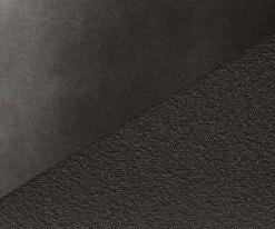DrehstuhlAbelia-Flex mit Armlehnen Materialmix Schwarz Kreuzgestell breit Effektfinish Titan 360° drehbar Wippfunktion Sofort versandfertig