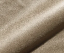 DrehstuhlAbelia-Flex mit Armlehnen Mikrofaser Beige Vintage Kreuzgestell breit Schwarz 360° drehbar Wippfunktion Sofort versandfertig