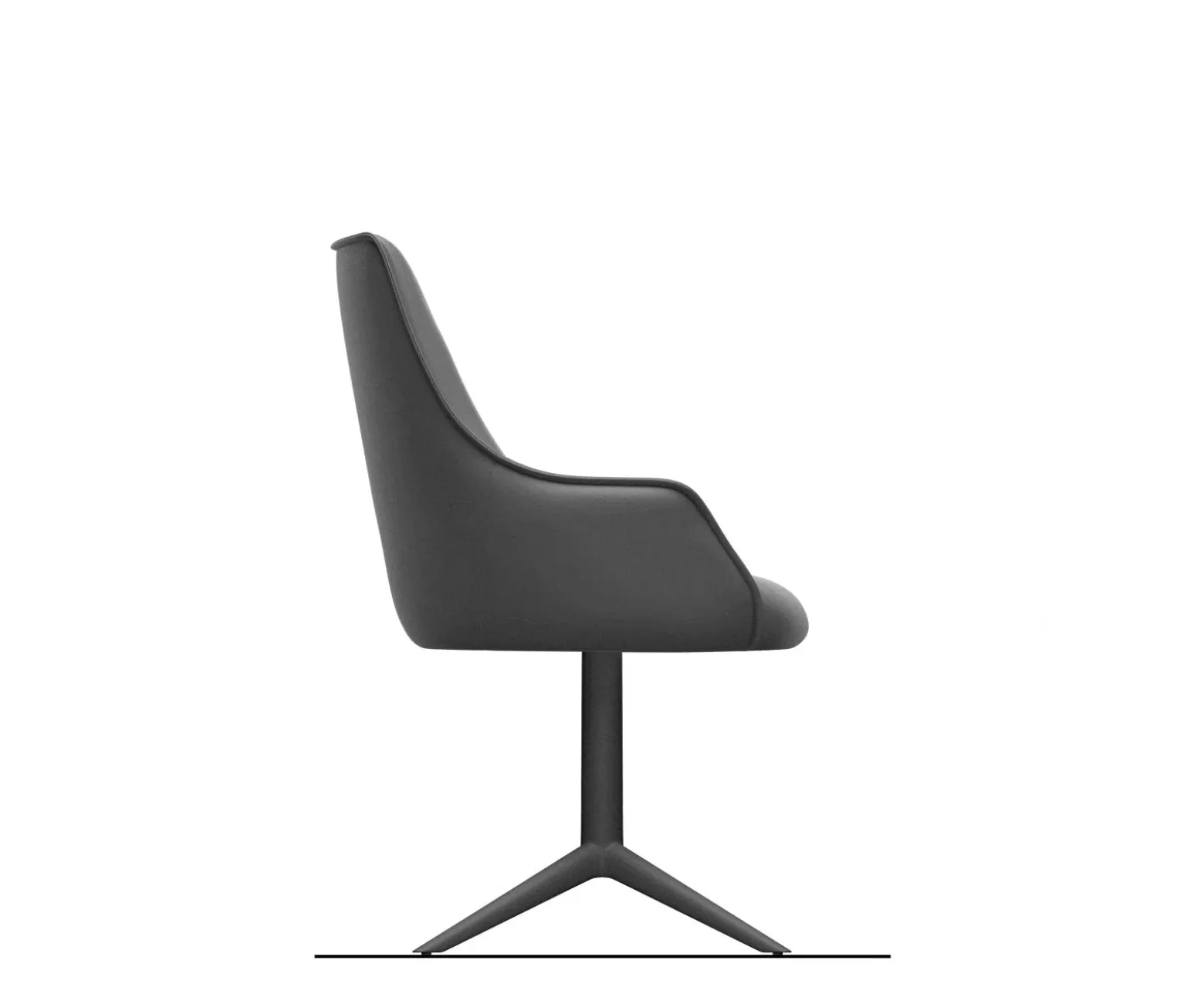 DrehstuhlAlja-Flex mit Armlehnen Materialmix Schlamm Fußkreuz Effektfinish Titan 360° drehbar Wippfunktion Taschenfederkern Sofort versandfertig