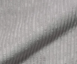 DrehstuhlCaja-Flex mit Armlehnen Cord Silbergrau Kreuzgestell breit Effektfinish Titan 360° drehbar Taschenfederkern Sofort versandfertig