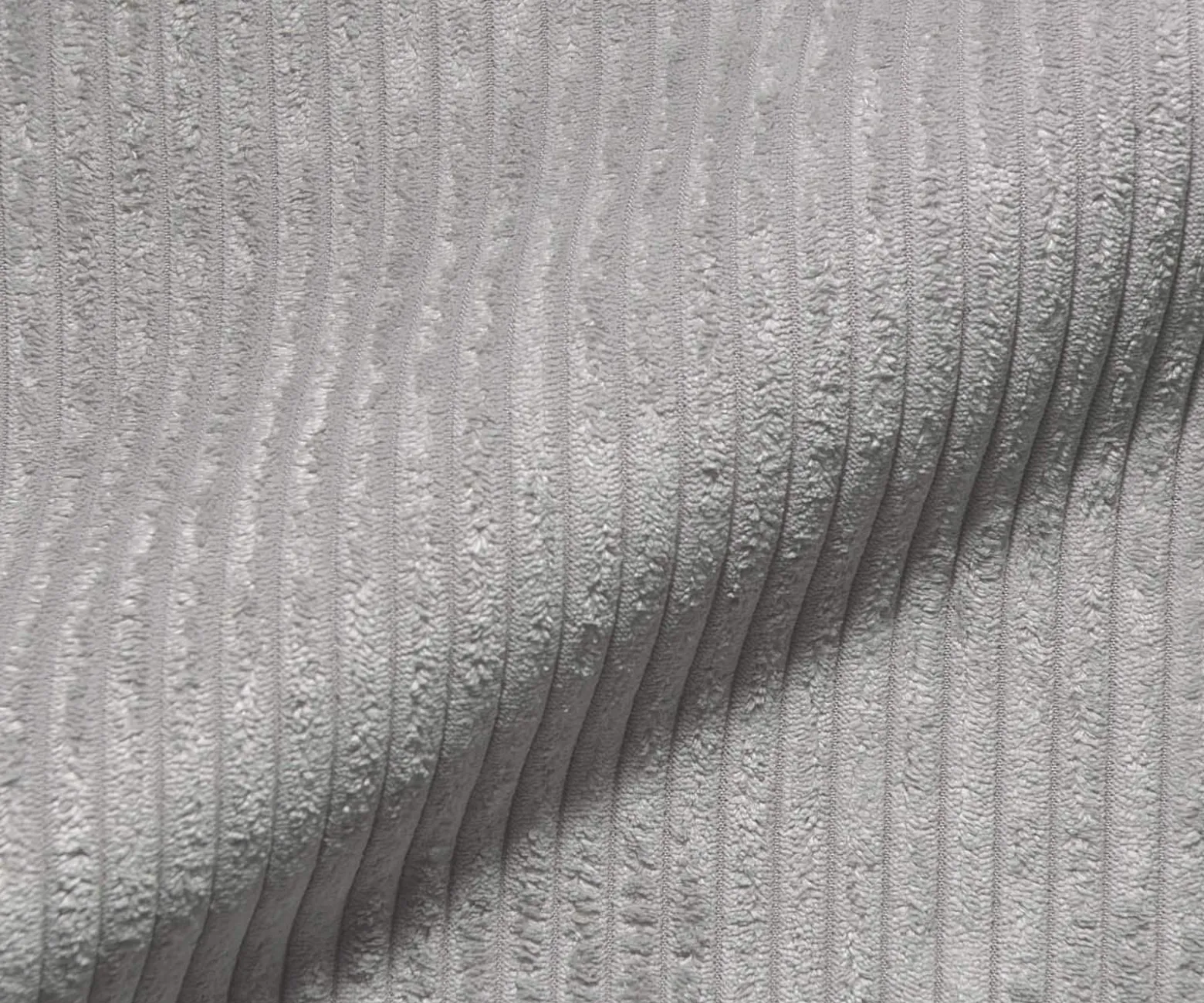DrehstuhlCaja-Flex mit Armlehnen Cord Silbergrau Kreuzgestell breit Effektfinish Titan 360° drehbar Taschenfederkern Sofort versandfertig
