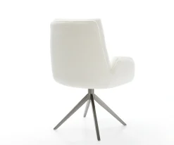 DrehstuhlClea-Flex Bouclé Soft Beige Kreuzgestell breit Graphit 360° drehbar Wippfunktion Sofort versandfertig