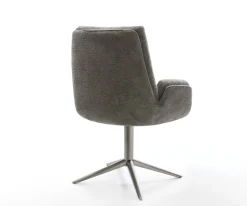 DrehstuhlClea-Flex Bouclé Soft Schlamm Fußkreuz Graphit 360° drehbar Wippfunktion Sofort versandfertig