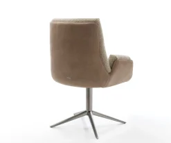 DrehstuhlClea-Flex Materialmix Schlamm Fußkreuz Graphit 360° drehbar Wippfunktion Sofort versandfertig