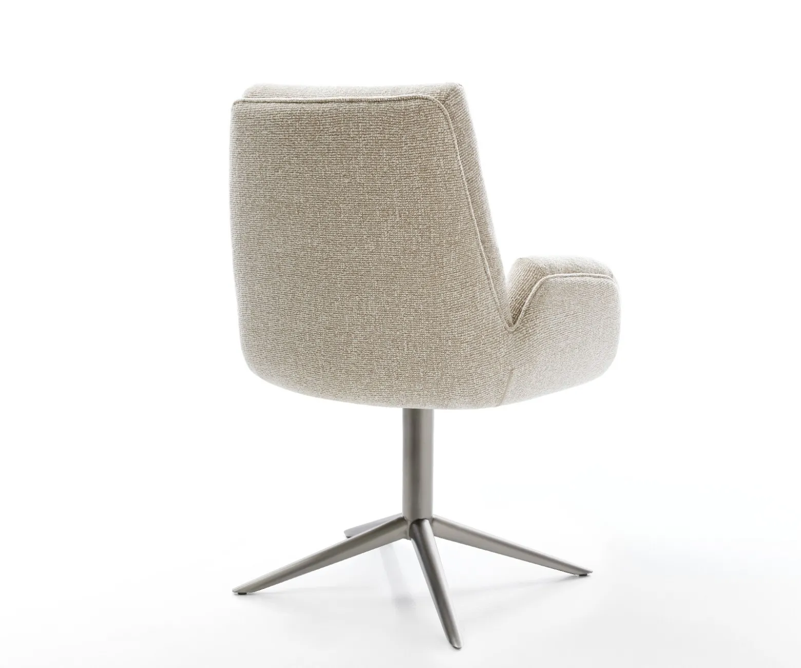 DrehstuhlClea-Flex Webstoff Soft Beige Fußkreuz Graphit 360° drehbar Wippfunktion Sofort versandfertig
