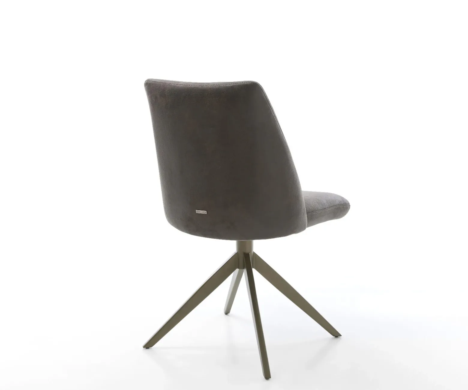 DrehstuhlElso-Flex Mikrofaser Anthrazit Vintage Kreuzgestell breit Effektfinish Titan 360° drehbar Wippfunktion Taschenfederkern Sofort versandfertig