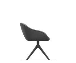DrehstuhlGaio-Flex Webstoff Soft Beige Kreuzgestell breit Graphit 360° drehbar Wippfunktion Sofort versandfertig