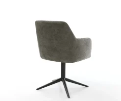 DrehstuhlGreg-Flex Bouclé Soft Schlamm Fußkreuz Schwarz 360° drehbar Wippfunktion Taschenfederkern Sofort versandfertig