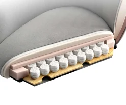 DrehstuhlHeira-Flex mit Armlehnen Mikrofaser Anthrazit Vintage Holzgestell kantig Natur 360° drehbar Taschenfederkern Versandfertig ca. 28.10.26