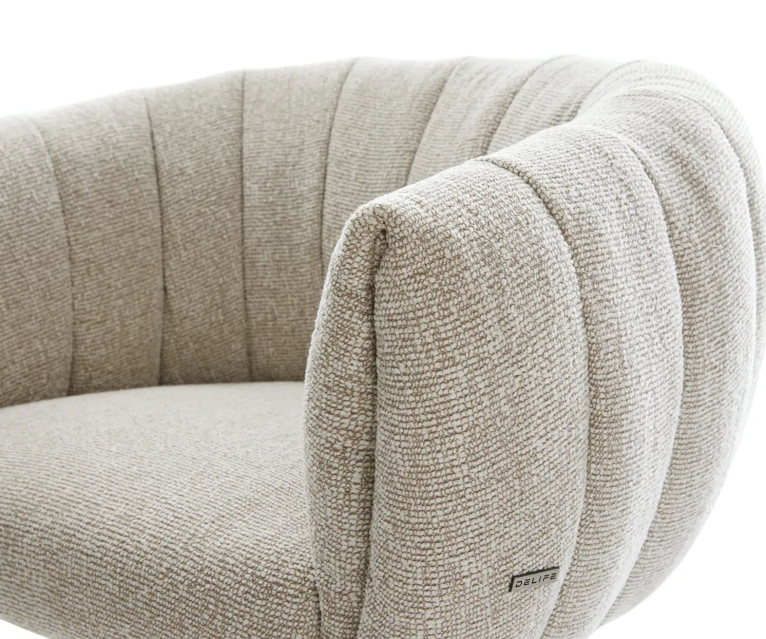 DrehstuhlJada-Flex Webstoff Soft Beige Kreuzgestell breit Effektfinish Titan 360° drehbar Wippfunktion Taschenfederkern Sofort versandfertig