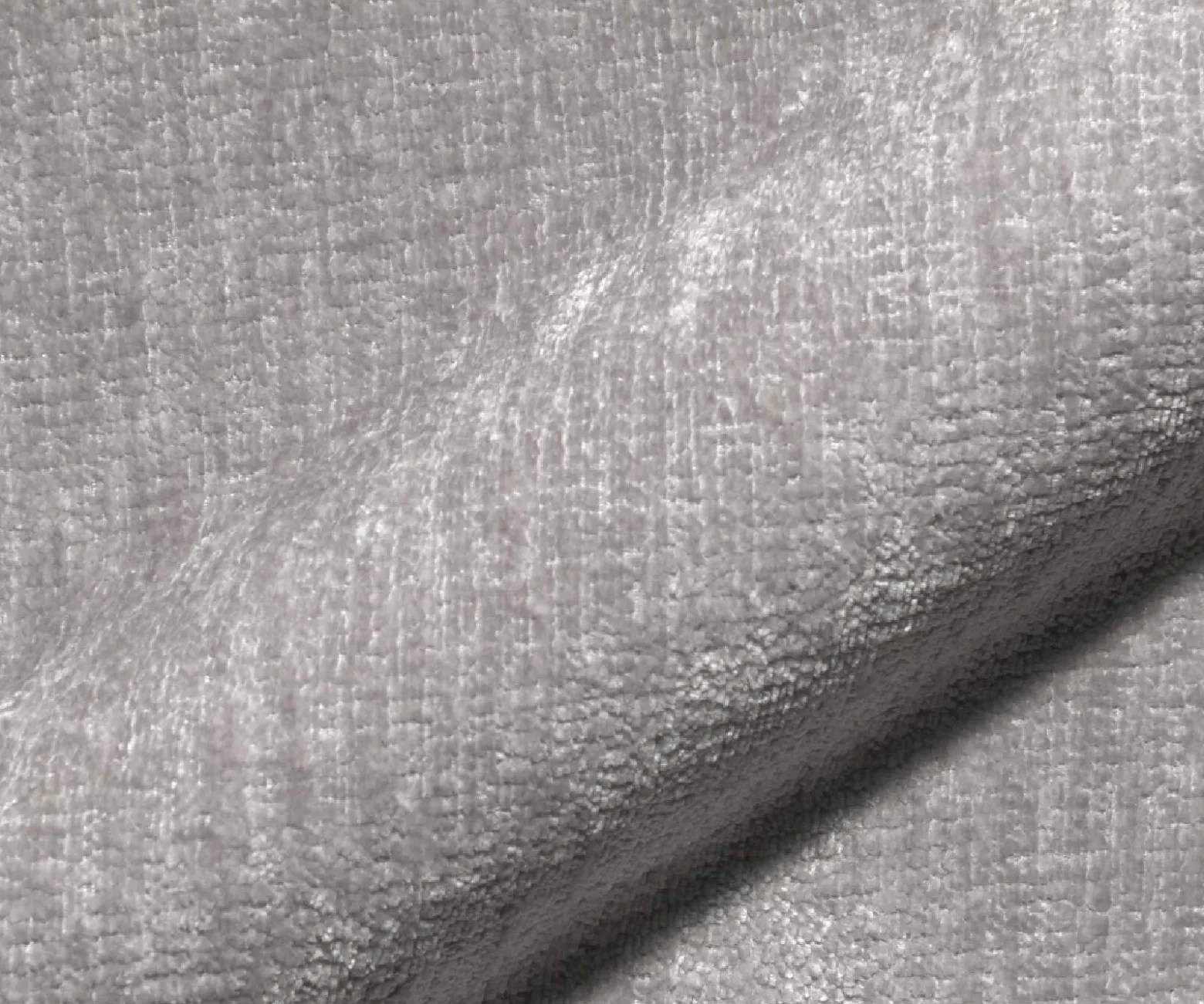 DrehstuhlJova-Flex mit Armlehnen Chenille Silbergrau Kreuzgestell breit Effektfinish Titan 360° drehbar Taschenfederkern Sofort versandfertig