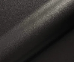 DrehstuhlJova-Flex mit Armlehnen Echt-Leder Schwarz Kreuzgestell breit Effektfinish Titan 360° drehbar Taschenfederkern Sofort versandfertig